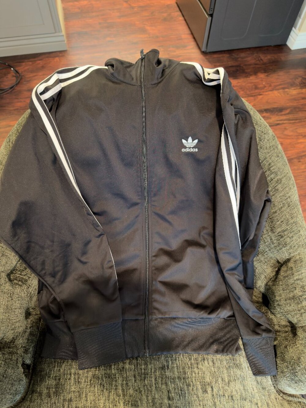 Adidas Black Large Track Jacket